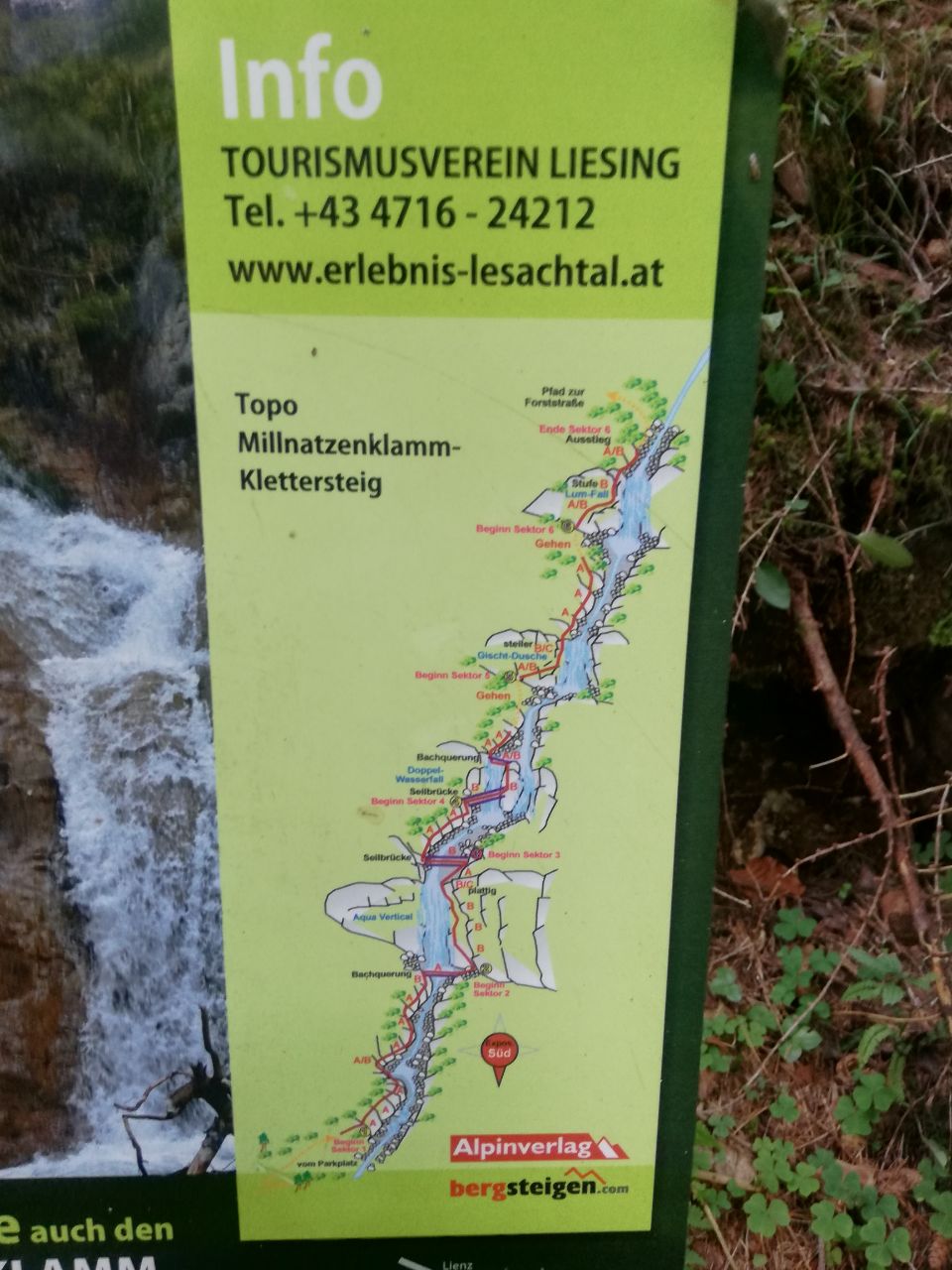 Topo der Millnatzenklamm