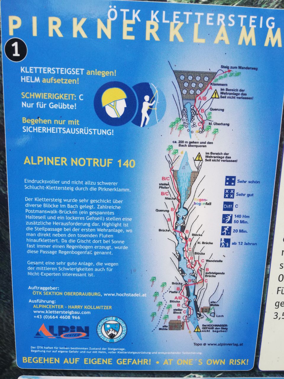 Topo der Pirknerklamm