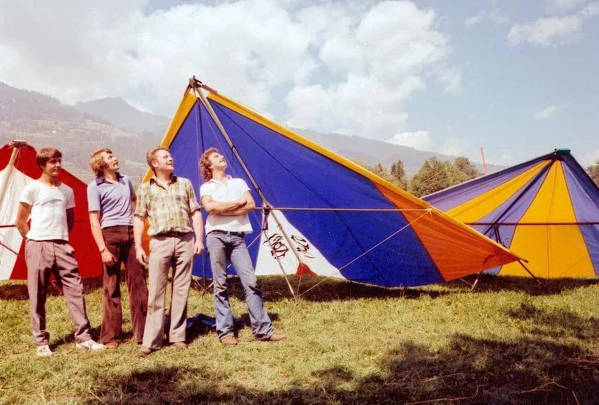 Beginn des Drachenfliegens in Lienz im Jahr 1976